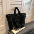 thumbnail image 1 of Women Light Shopping Bag Solid Color Large Capacity Soft Ladies Girls Trendy Bag, 1 of 9