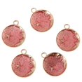 thumbnail image 3 of 5Pcs /Set DIY Findings Moon Drip Charm Necklace Bracelet Earrings Pink, 3 of 8