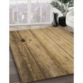 thumbnail image 3 of Ahgly Company Tapis d'Intérieur Lavable à la Machine, Carré, Transitionnel, Brun Pâle, Tapis de Zone, 6 Pieds Carré, 3 of 7