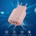 thumbnail image 3 of 3-port USB Charging Head Macaron Color Matching Charging Head Portable USB Charging Head, 3 of 5