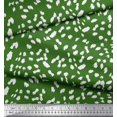 thumbnail image 3 of Soimoi Green Moss Georgette Fabric Cow Animal Skin Print Sewing Fabric Yard 44 Inch Wide, 3 of 3