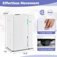 thumbnail image 3 of Costway 74 Pints Dehumidifier for Home 6000 Sq.Ft Dehumidifier with Auto/ 24H Timer, 3 of 10