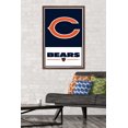thumbnail image 3 of NFL Chicago Bears - Logo 21 Wall Poster, 22.375" x 34" Framed, 3 of 4