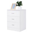 thumbnail image 2 of Nightstand Modern Design 3-drawer Nightstand Glossy White, 2 of 4