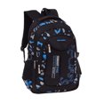 thumbnail image 1 of ruzhgo Students Book Stationery Storage Printed School Bag Hiking Portable Zipper Closure Backpack Large Capacity Knapsack Rucksack Blue Large Blue Small, 1 of 6