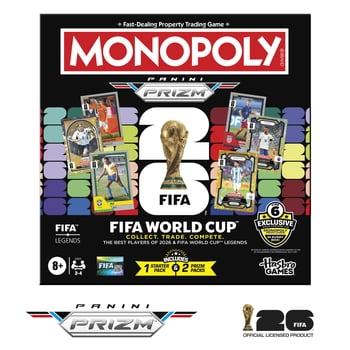 Monopoly Panini Prizm : Coupe du monde de la FIFA, jeu de soccer avec cartes à collectionner Monopoly Panini Prizm
