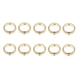 thumbnail image 1 of Abbracc 10 Pieces Metal Spacer Beads Circle Round Rings With 1mm Hole DIY Jewelry Making Gold 8mm, 1 of 9