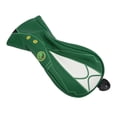 thumbnail image 4 of Golf Club Head Covers, PU Leather Waterproof Headgear Set with Interchangeable No. Tags, Simple Convenient to Use, Elastic Neckline, Soft Thick Lining, Green Jacket Design, 4 of 7