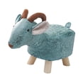 thumbnail image 4 of DOLITY Animal Repose-Pieds Repose-Pieds Chaise pour Changer de Chaussures Pouf Multifonction Mignon pour Pièce Mouton Bleu, 4 of 7