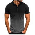thumbnail image 1 of EGNMCR T-shirts pour Hommes Hommes Manches Courtes Imprimé Col Rabattu Chandail T-Shirt Blouse, 1 of 2