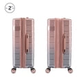 thumbnail image 4 of iFLY Spotlight 24" Expandable Hardside Spinner Checked Luggage, Rose Gold Ombre, 4 of 7