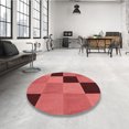 thumbnail image 4 of Ahgly Company Tapis d'Intérieur Rectangulaires Transitionnels Rouges Lavables à la Machine, 5 Pieds x 8 Pieds, 4 of 7