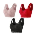 thumbnail image 1 of Timegard Plus Size Bras for Women Full-Coverage High Support Lace Wireless Comfortable Everyday Bras, 1 of 5