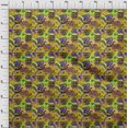 thumbnail image 4 of oneOone Tissu Georgette Viscose Jaune Patchwork Paisley Matériel de Robe Tissu Imprimé Tissu au Mètre 42 Pouces de Large, 4 of 5