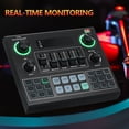 thumbnail image 1 of Device V9 Live Sound Card BT Accompaniment Audio Mixer with Sound Effects Broadcasting Recording  Singing On Phones Laptop, 1 of 7