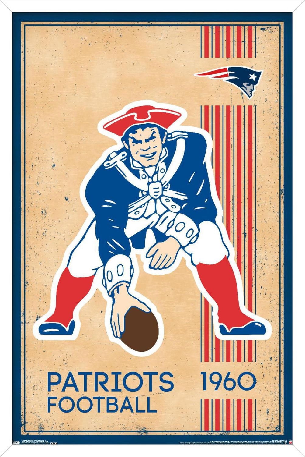 Patriots de la Nouvelle-Angleterre de la NFL - Logo rétro 14