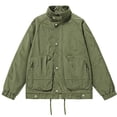 thumbnail image 2 of LSLJS Men's Thin Fall Outdoor Windbreaker Slim Fitting Long Sleeved Hooded Sun Protection Suit Outdoor Sprinter Coat( Green, L), 2 of 4