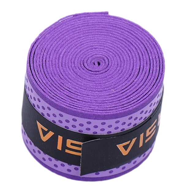 Lipstore Badminton Racket Grip Tape Perforated Soft Sweat Sport Band Tennis Overgrip Tape Violet
