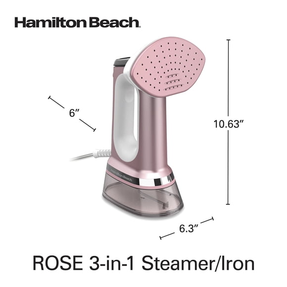 Défroisseur Vapeur Portable 3 en 1 Hamilton Beach Rose