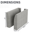 thumbnail image 3 of HONBAY Module d'Accoudoir Latéral pour Sofa Modulaire, Paire d'Accoudoirs pour Canapé Sectionnel Modulaire, Gris, 3 of 5