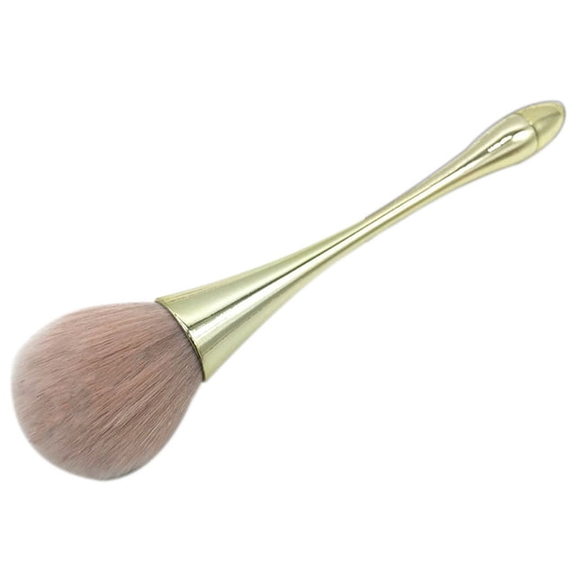 Electroplating Handle Cosmetic Foundation Blusher Face Blush Powder Brushes Blusher brush Portable Soft Fiber Brush Makeup Tools