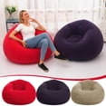 thumbnail image 1 of Tyidzon Inflatable Bag Chairs, Beanless Bag Chair Soft Comfortable 43 Inch Inflatable Chair for Living Room Bedroom Reading Room, 1 of 4
