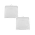 thumbnail image 1 of Oleegame 2 Pcs Boîtes à Collations pour Enfants pour l'École Sac de Rangement Alimentaire en Silicone Réutilisable Sac à Sandwich Sac de Congélation Scellé Sac à Collation Liquide Lunch Fruit Sac de Produits Frais / Meilleur Sac de Rangement et de Cuisson (1 Pce) Transparent, 1 of 9