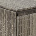 thumbnail image 5 of vidaXL Double Wheelie Bin Shed Grey 140x80x117 cm Poly Rattan, 5 of 5