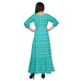 thumbnail image 3 of Moomaya Robe Longue à Col Rond à Manches 3/4 pour Femmes Grande Taille Vêtements d'Été, 3 of 3