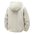 thumbnail image 5 of Mgmyaa Men's Waterproof Jacket Solid Color Full Zip Hooded Windproof Rain Jacket, Lightweight Packable Long Sleeve Outerwear, 5 of 5