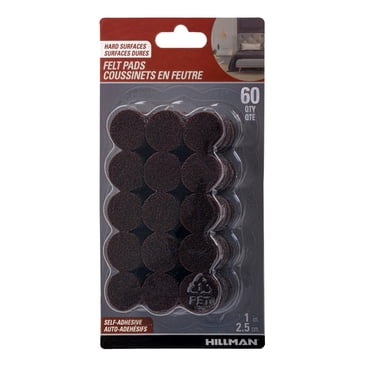 TAMPONS EN FEUTRE 1 "BRUN 60PC