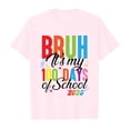 thumbnail image 4 of Children Fashion Casual Print Round Neck Loose Short Sleeve T Shirt Top, 4 of 4