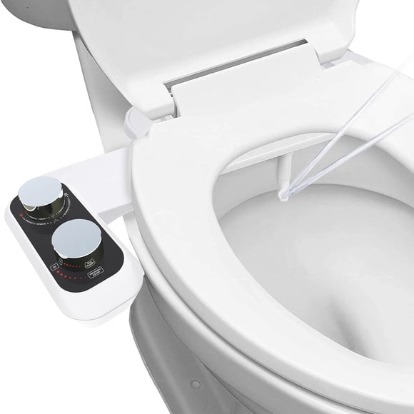 Nsxcdh Vaporisateur Bidet pour Toilette, Dispositif de Lavage des Fesses à Double Pulvérisation d'Eau Froide, Nettoyage Féminin, Fixation Intelligente au Siège de Toilette, Hygiène Ménagère