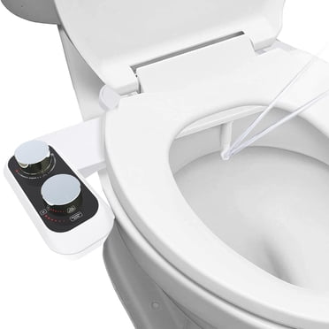 XYAIYT Bidet Toilet Siège de Toilette avec Deux Buses de Pulvérisation pour un Nettoyage Hygiénique Installation Facile Pression d'Eau Réglable Abordable pour Femmes Lavage Intelligent à l'Eau Fraîche Économie d'Énergie