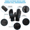 thumbnail image 2 of Gants d'Hiver Chauds Résistants au Froid Gants à Écran Tactile Gants de Course pour Hommes Femmes, 2 of 10
