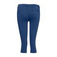 thumbnail image 4 of Timegard Capri Pants for Women Low Waisted Button Skinny Solid Color Leggings Work Pants with Pockets, 4 of 6