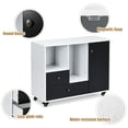 thumbnail image 4 of Giantex Mobile Lateral File Cabinet, Rolling Storage Office Printer Stand w/Lockable Wheels, Adjustable Shelves, 4 of 8
