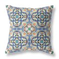 thumbnail image 1 of HomeRoots 411799 Coussin d'Intérieur et d'Extérieur 16 Po. Trèfle , Bleu , Violet & Pêche, 1 of 1