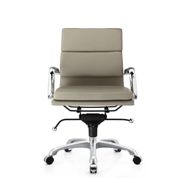 Chaise de Bureau Paco Dossier Bas Gris Executive Conference Ergonomique hauteur réglable, et rotation pivotante.