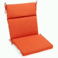 thumbnail image 1 of Coussin de Chaise Carré d'Extérieur Uni en Polyester Filé de 18 Po sur 38 Po, Tangerine Dream, 1 of 2
