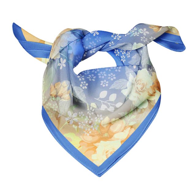 Bimba Womens Rectangular Printed Cotton Voile Scarf Neck Head Wrap-40 x 80 Inches