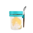 thumbnail image 2 of Overnight Oats Jars with Lid and Spoon, Leak-Proof 350ML Glass Containers for Breakfast Meal Prep, Portable Cereal Jars for DIY Oats Yogurt Salad Office Gym, 2 of 5