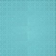 thumbnail image 1 of Ahgly Company Tapis de Zone Carré Lavable en Machine, Turquoise Foncé Vert, 6 Pieds Carré, 1 of 7