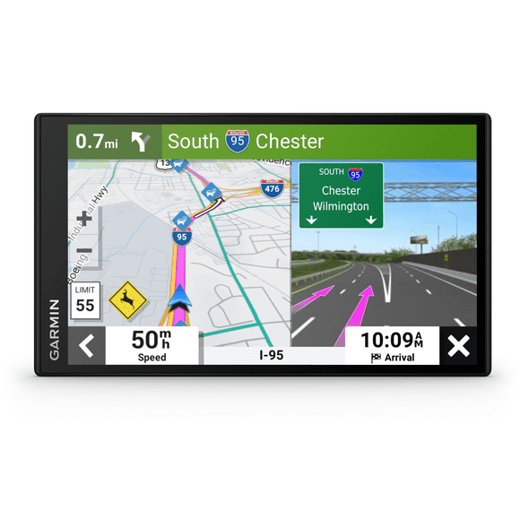Refurbished Garmin 010-02470-00 DriveSmart 76 MT GPS with 7.0-in Display Featuring Traffic Alerts - Black