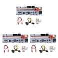 thumbnail image 2 of Shengyu PCI-E 1x to 16x Adapter with LED Indicators High Speed PCI- Extender Red 3Set, 2 of 6
