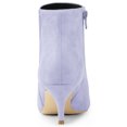 thumbnail image 4 of Unique Bargains Bottines à Talon Aiguille à Bout Pointu à Fermeture Éclair pour Femmes, 4 of 7
