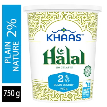 Khaas Yogourt 2% Nature Halal, Pot, 750g