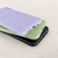 thumbnail image 2 of Étui iPhone 11 Pro Max avec Porte-Cartes en Silicone Liquide Souple Résistant aux Rayures, Étui de Protection pour Appareil Photo avec Objectif Coulissant pour Apple iPhone 11 Pro Max, 2 of 5
