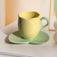 thumbnail image 4 of Suncoda Cup, Ceramic Coffee Cup and Saucer Set Home Restaurant Tea Cup Flower Tea Cup, 4 of 5