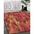 thumbnail image 3 of Ahgly Tapis Rectangulaire Orange Lavable en Machine, 6 Pieds x 9 Pieds, 3 of 7